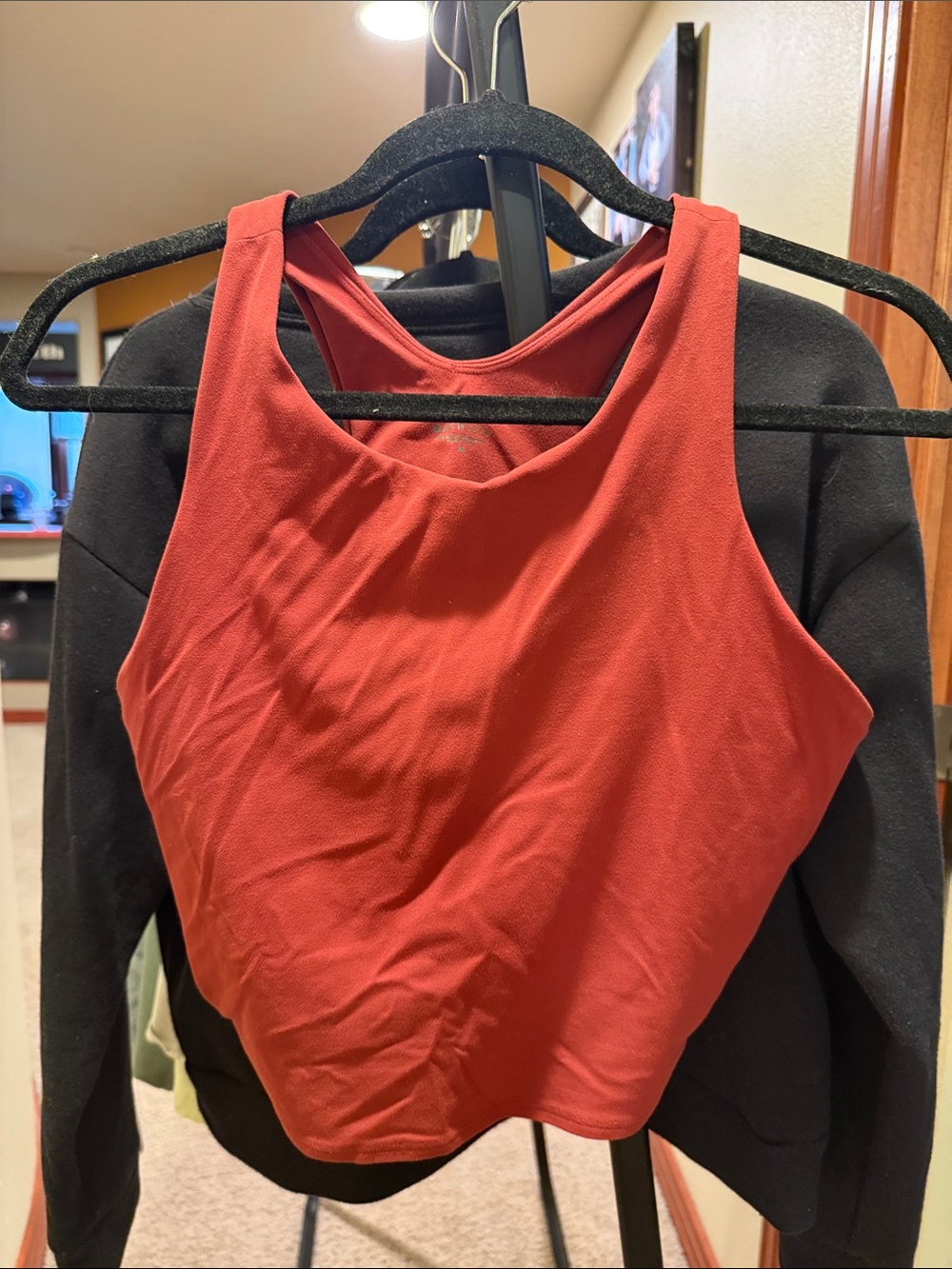 Athleta Red Racerback Sports Bra